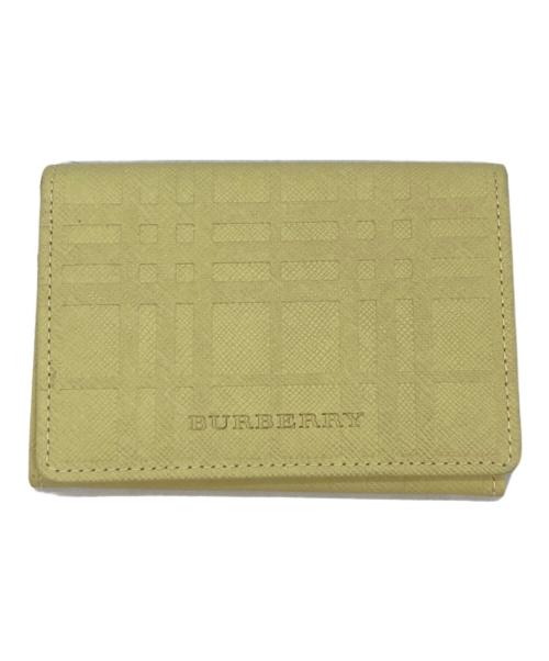 BURBERRY（バーバリー）BURBERRY (バーバリー) カードケース イエローの古着・服飾アイテム