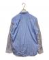 COMME des GARCONS SHIRT (コムデギャルソンシャツ) FOREVER NARROW CLASSIC コットンポプリンクレイジーストライプレギュラーカラーシャツ ブルー サイズ:SIZE　M：17000円