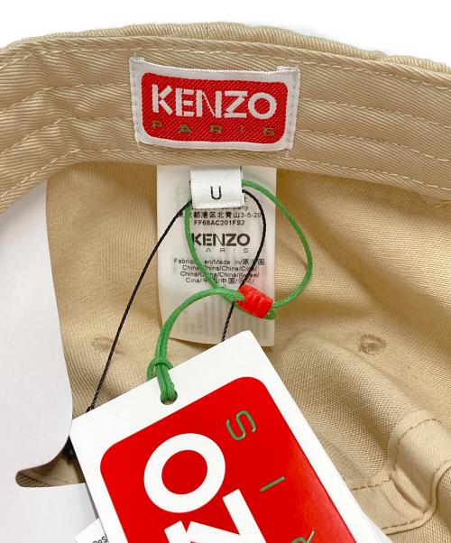 KENZO（ケンゾー）KENZO (ケンゾー) エンブロイド コットン キャップ ベージュの古着・服飾アイテム