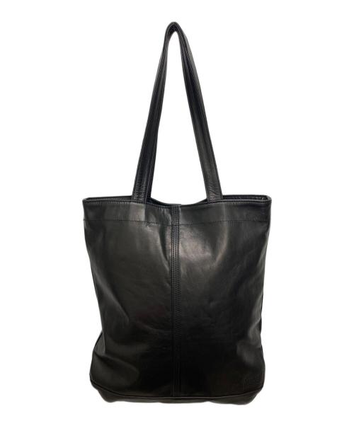 PORTER（ポーター）PORTER (ポーター) レザートートバッグ ブラックの古着・服飾アイテム