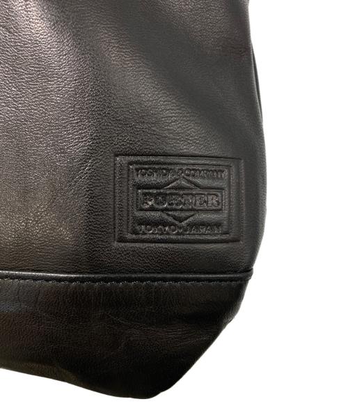 PORTER（ポーター）PORTER (ポーター) レザートートバッグ ブラックの古着・服飾アイテム
