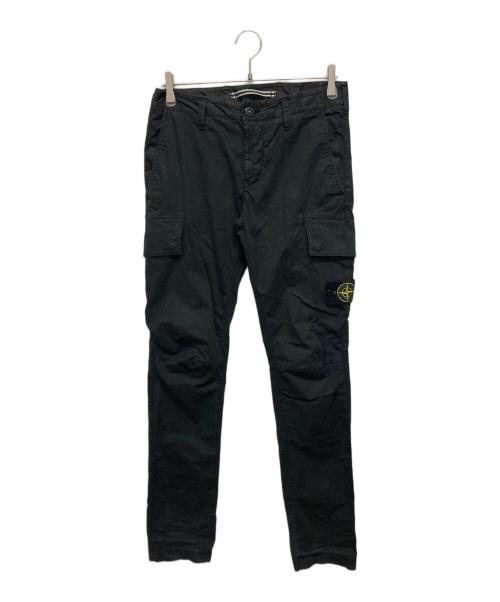 STONE ISLAND（ストーンアイランド）STONE ISLAND (ストーンアイランド) Cotton Cargo Trousers ブラック サイズ:SIZE W29の古着・服飾アイテム