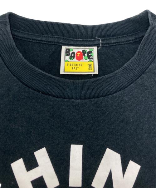 BAPE BY A BATHING APE（ベイプバイアベイシングエイプ）BAPE BY A BATHING APE (ベイプバイアベイシングエイプ) 半袖カモフラロゴTシャツ ブラック サイズ:SIZE Mの古着・服飾アイテム