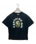 BAPE BY A BATHING APE（ベイプバイアベイシングエイプ）の古着「半袖カモフラロゴTシャツ」｜ブラック