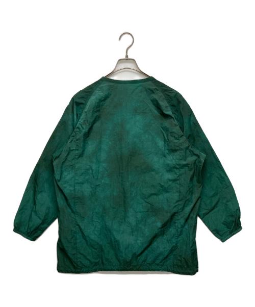 ZUCCA（ズッカ）ZUCCA (ズッカ) ムラ染ナイロンノーカラージャケット グリーン サイズ:SIZE XSの古着・服飾アイテム