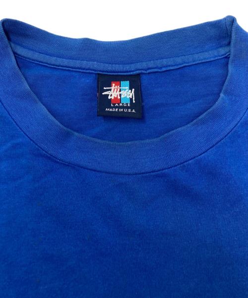 stussy（ステューシー）stussy (ステューシー) 半袖Tシャツ ブルー サイズ:SIZE Lの古着・服飾アイテム