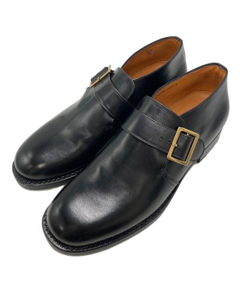 Jalan Sriwijaya（ジャランスリウァヤ）Jalan Sriwijaya (ジャランスリウァヤ) ミッドカット モンクストラップ ブラック サイズ:SIZE 8の古着・服飾アイテム