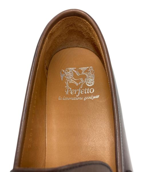 Perfetto（ペルフェット）perfetto (ペルフェット) ローファー ブラウン サイズ:SIZE 71/2の古着・服飾アイテム
