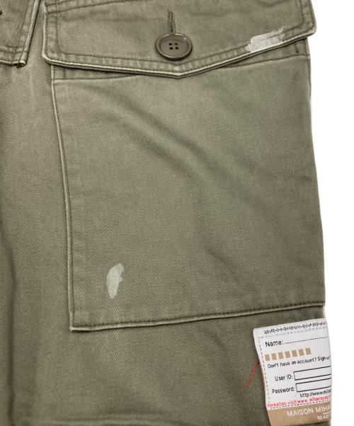 Maison MIHARA YASUHIRO（メゾン ミハラ ヤスヒロ）Maison MIHARA YASUHIRO (メゾン ミハラ ヤスヒロ) ペイントカーゴパンツ カーキ サイズ:SIZE　44の古着・服飾アイテム