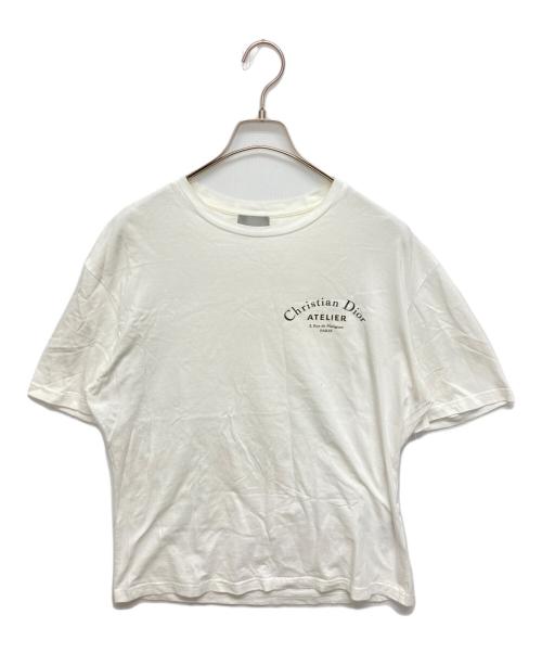 Christian Dior（クリスチャン ディオール）Christian Dior (クリスチャン ディオール) ATELIER LOGO T ホワイト サイズ:SIZE Mの古着・服飾アイテム