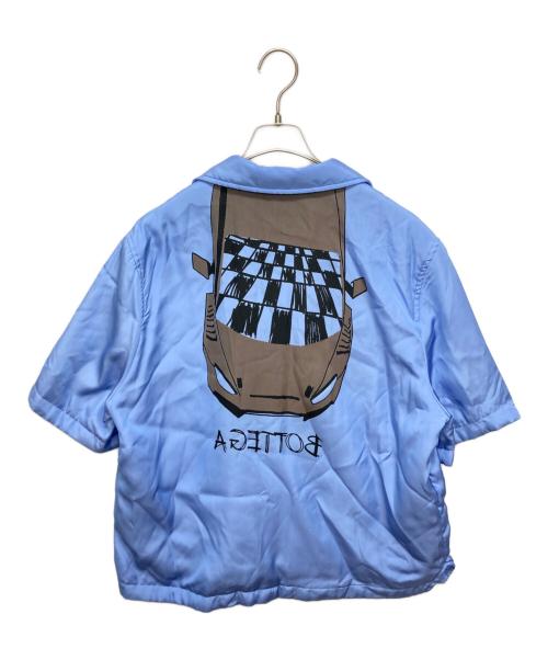 BOTTEGA VENETA（ボッテガベネタ）BOTTEGA VENETA (ボッテガベネタ) Padded Shirt With Print ベージュ サイズ:SIZE 40の古着・服飾アイテム
