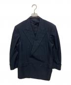 ERMENEGILDO ZEGNA×BARNEYS NEWYORKエルメネジルド・ゼニア×バーニーズ・ニューヨーク）の古着「ウールストライプダブルジャケット」｜ネイビー