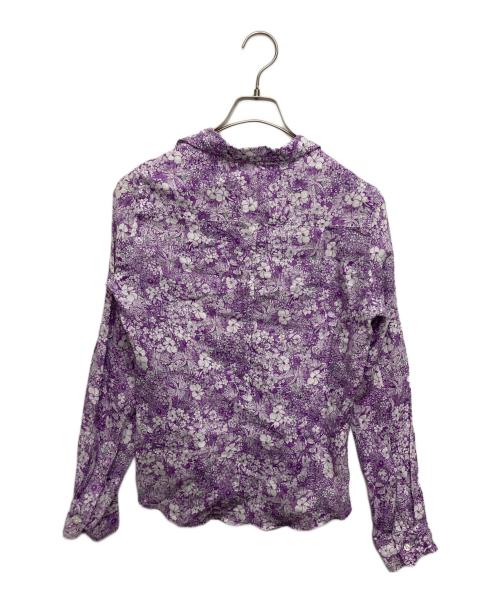 Frank&Eileen（フランクアンドアイリーン）Frank&Eileen (フランクアンドアイリーン) リバティプリントリネンスキッパーシャツ パープル サイズ:XSの古着・服飾アイテム