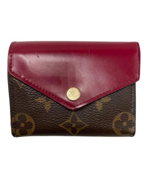 LOUIS VUITTON（ルイ ヴィトン）LOUIS VUITTON (ルイ ヴィトン) フューシャ コンパクトウォレット ブラウン×ピンクの古着・服飾アイテム