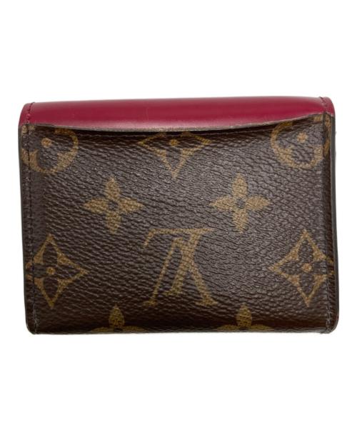 LOUIS VUITTON（ルイ ヴィトン）LOUIS VUITTON (ルイ ヴィトン) フューシャ コンパクトウォレット ブラウン×ピンクの古着・服飾アイテム