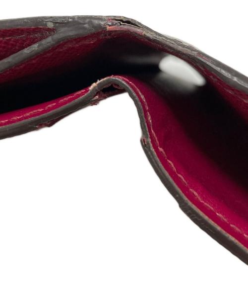 LOUIS VUITTON（ルイ ヴィトン）LOUIS VUITTON (ルイ ヴィトン) フューシャ コンパクトウォレット ブラウン×ピンクの古着・服飾アイテム