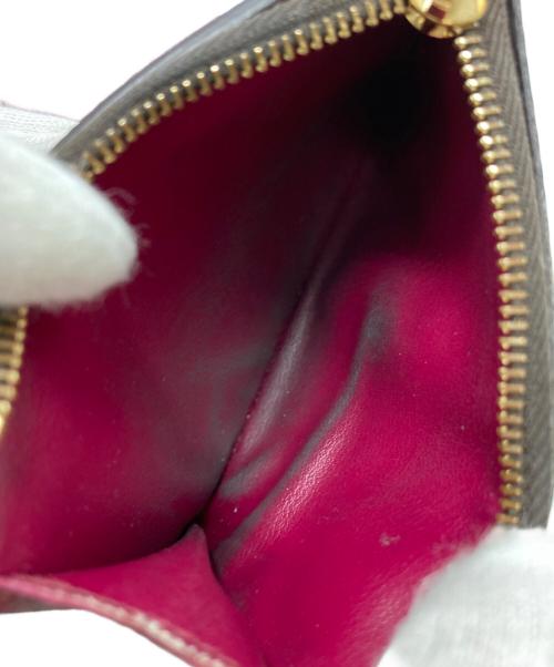 LOUIS VUITTON（ルイ ヴィトン）LOUIS VUITTON (ルイ ヴィトン) フューシャ コンパクトウォレット ブラウン×ピンクの古着・服飾アイテム