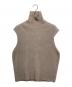 AURALEE（オーラリー）の古着「SUPER FINE WOOL RIB KNIT TURTLE NECK VEST」｜ベージュ