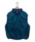 Patagoniaパタゴニア）の古着「パフボールベスト」｜ネイビー×パープル