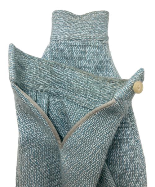 AURALEE（オーラリー）AURALEE (オーラリー) SHETLAND WOOL ORGANIC COTTON WOVEN CLOTH SHIRTS BLOUSON ブルー サイズ:4の古着・服飾アイテム