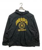 RAF SIMONSラフシモンズ）の古着「HOODIE IN SHIRTING MATERIAL GRIMCRAWLER」｜ブラック