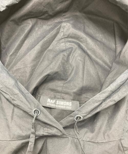 RAF SIMONS（ラフシモンズ）RAF SIMONS (ラフシモンズ) HOODIE IN SHIRTING MATERIAL GRIMCRAWLER ブラック サイズ:Sの古着・服飾アイテム