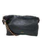 LOEWEロエベ）の古着「フラメンコパースショルダーバッグ ミディアム」｜ブラック