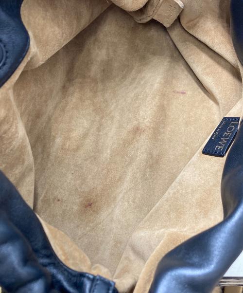 LOEWE（ロエベ）LOEWE (ロエベ) フラメンコパースショルダーバッグ ミディアム ブラックの古着・服飾アイテム