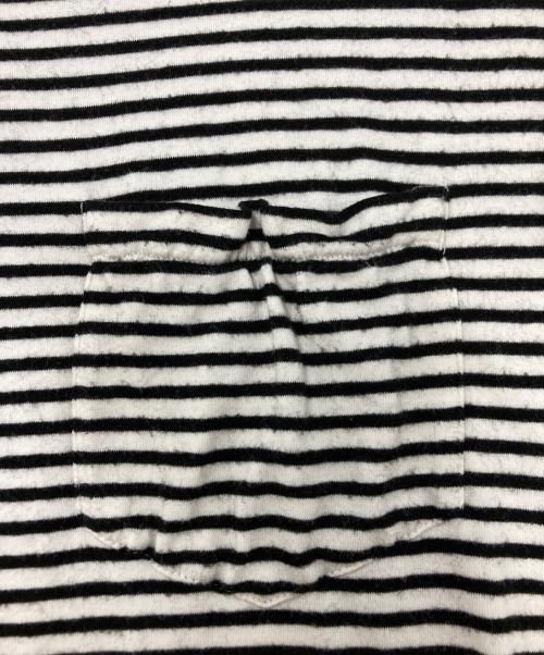 Saint Laurent Paris（サンローランパリ）Saint Laurent Paris (サンローランパリ) ボーダーTシャツ ホワイト サイズ:SIZE Sの古着・服飾アイテム