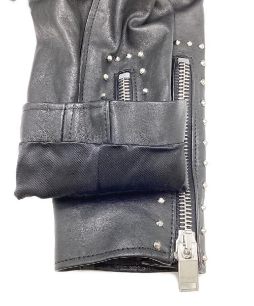 Saint Laurent Paris（サンローランパリ）Saint Laurent Paris (サンローランパリ) スタッズ シングル ライダースジャケット ブラック サイズ:SIZE 44の古着・服飾アイテム