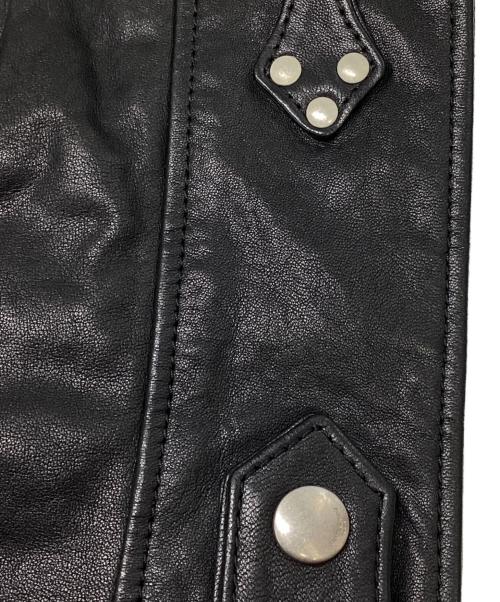 Saint Laurent Paris（サンローランパリ）Saint Laurent Paris (サンローランパリ) スタッズ シングル ライダースジャケット ブラック サイズ:SIZE 44の古着・服飾アイテム