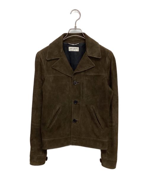 Saint Laurent Paris（サンローランパリ）Saint Laurent Paris (サンローランパリ) トラッパー スウェードレザージャケット ブラウン サイズ:SIZE 42の古着・服飾アイテム