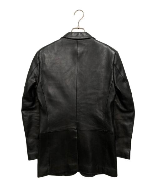 GUCCI（グッチ）GUCCI (グッチ) レザーテーラードジャケット ブラック サイズ:SIZE 44の古着・服飾アイテム