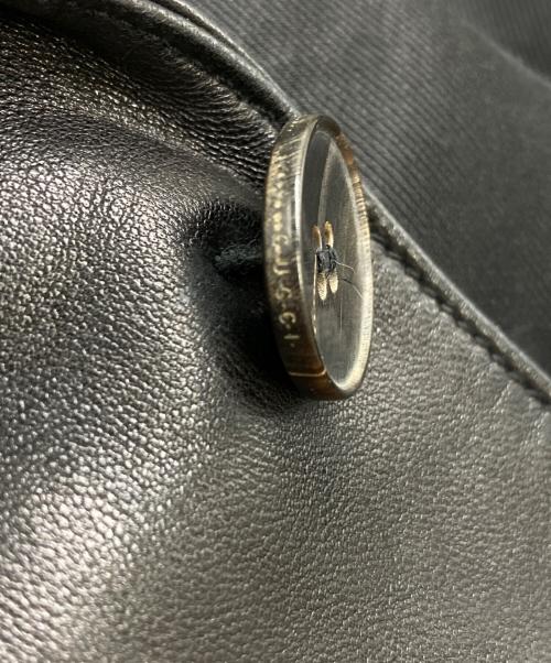 GUCCI（グッチ）GUCCI (グッチ) レザーテーラードジャケット ブラック サイズ:SIZE 44の古着・服飾アイテム