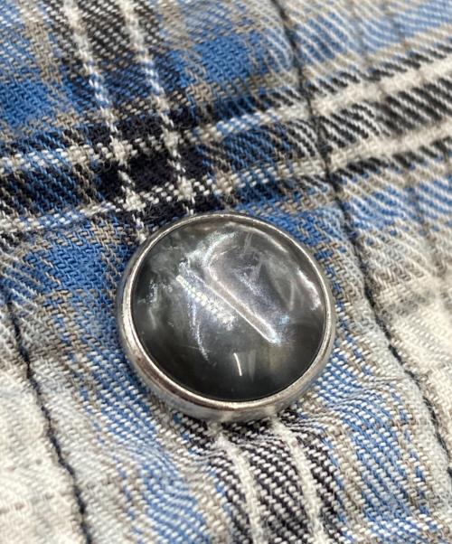 DOLCE & GABBANA（ドルチェ＆ガッバーナ）DOLCE & GABBANA (ドルチェ＆ガッバーナ) ステッチウエスタンシャツ ベージュ×ブルー サイズ:SIZE 37の古着・服飾アイテム