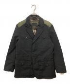 PRADAプラダ）の古着「カモフラライナーサファリジャケット」｜カーキ×ブラック