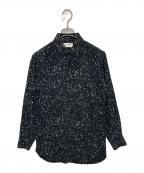 Saint Laurent Parisサンローランパリ）の古着「スプラッターシャツ」｜ブラック