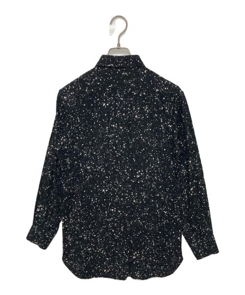 Saint Laurent Paris（サンローランパリ）Saint Laurent Paris (サンローランパリ) スプラッターシャツ ブラック サイズ:SIZE 38の古着・服飾アイテム