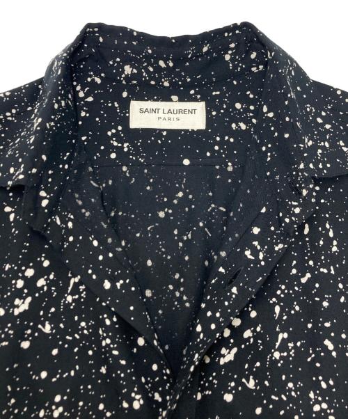 Saint Laurent Paris（サンローランパリ）Saint Laurent Paris (サンローランパリ) スプラッターシャツ ブラック サイズ:SIZE 38の古着・服飾アイテム