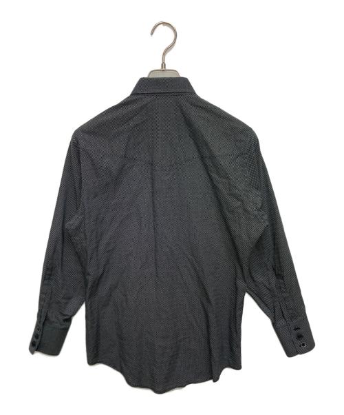 Saint Laurent Paris（サンローランパリ）Saint Laurent Paris (サンローランパリ) マイクロドット長袖シャツ ホワイト×ブラック サイズ:SIZE 37の古着・服飾アイテム