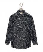 Saint Laurent Parisサンローランパリ）の古着「総柄シャツ」｜ブラック
