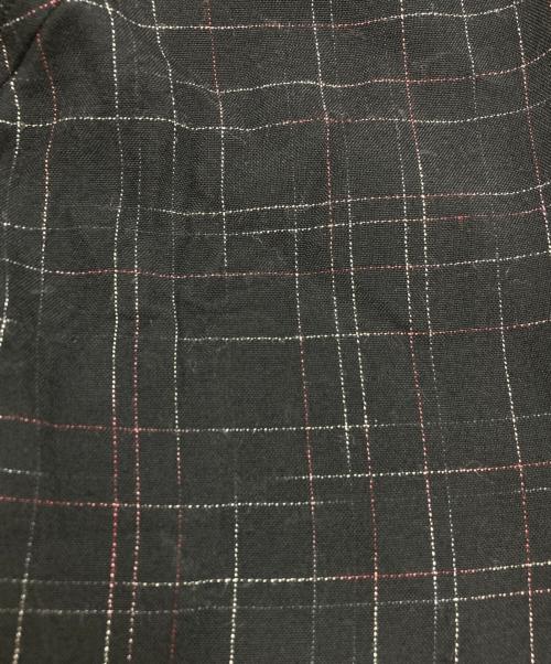 Saint Laurent Paris（サンローランパリ）Saint Laurent Paris (サンローランパリ) レーヨンチェックシャツ ブラック サイズ:SIZE 37の古着・服飾アイテム