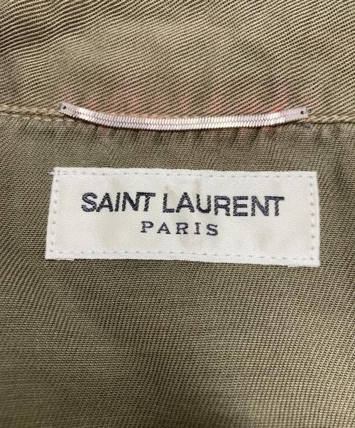 Saint Laurent Paris（サンローランパリ）Saint Laurent Paris (サンローランパリ) スタッズ装飾ウエスタンシャツ カーキ サイズ:SIZE XSの古着・服飾アイテム