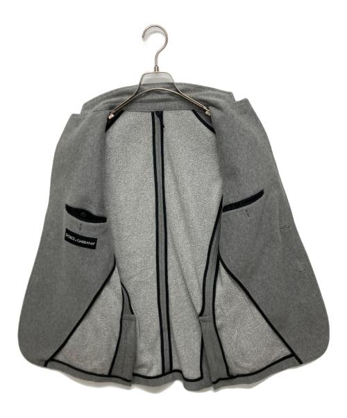 DOLCE & GABBANA（ドルチェ＆ガッバーナ）DOLCE & GABBANA (ドルチェ＆ガッバーナ) スウェットテーラードジャケット グレー サイズ:SIZE 44の古着・服飾アイテム