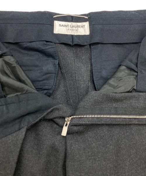Saint Laurent Paris（サンローランパリ）Saint Laurent Paris (サンローランパリ) ウールタイトスラックス ブラック サイズ:SIZE 44の古着・服飾アイテム