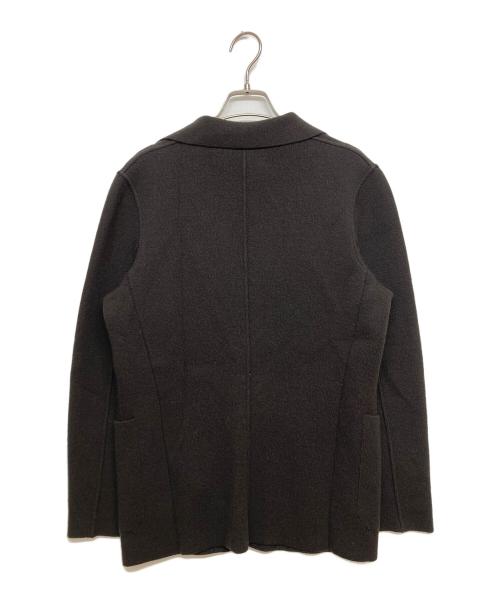 PRADA（プラダ）PRADA (プラダ) カシミヤブレンドニットテーラードジャケット ブラウン サイズ:SIZE 44の古着・服飾アイテム
