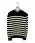 Saint Laurent Paris（サンローランパリ）の古着「カシミヤボーダーニット」｜ブラック×ベージュ