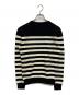 Saint Laurent Paris (サンローランパリ) カシミヤボーダーニット ブラック×ベージュ サイズ:SIZE XS：24000円