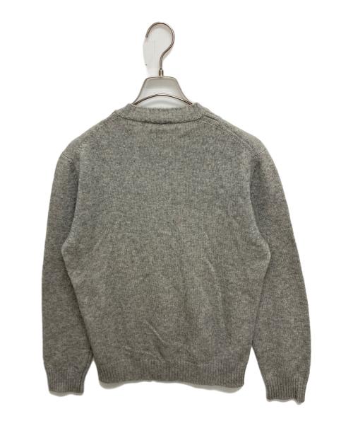 JIL SANDER（ジルサンダー）JIL SANDER (ジルサンダー) Vネックカシミヤニット グレー サイズ:SIZE 44の古着・服飾アイテム