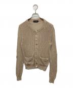 DOLCE & GABBANAドルチェ＆ガッバーナ）の古着「コットンメッシュニットカーディガン」｜ベージュ